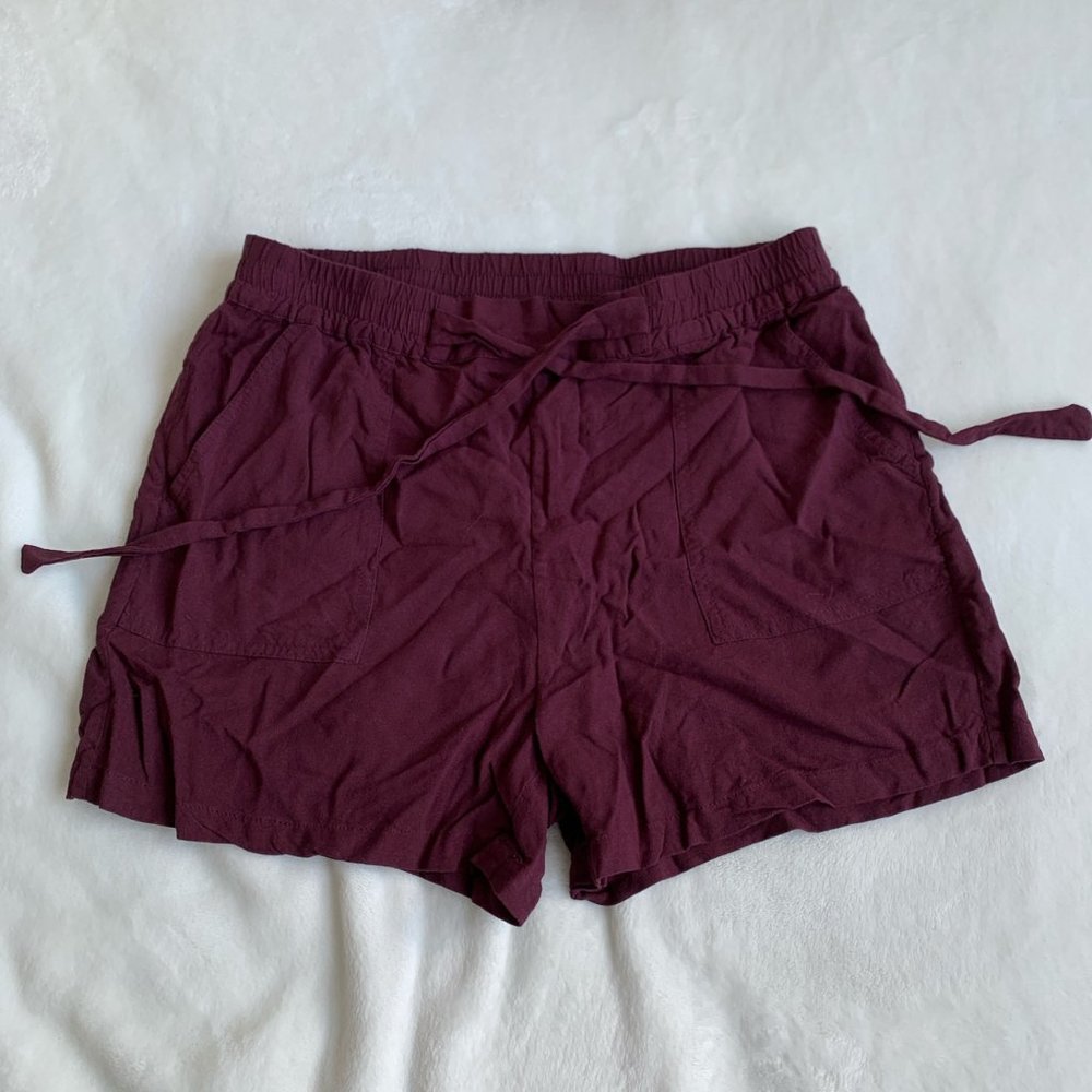 Plum / purple summer shorts (small)